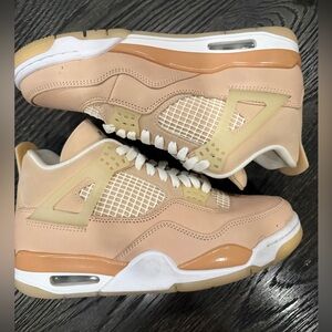 Nike Air Jordan 4 Retro Shimmer Off White Women's Size 8